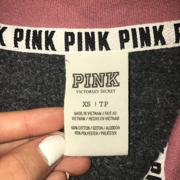 PINK quarter zip sweatshirt - Picture 2 of 3